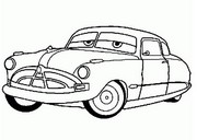 coloriage cars doc hudson